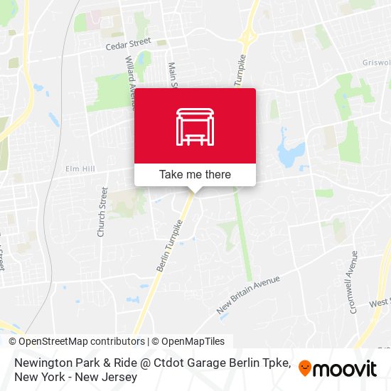 Mapa de Newington Park & Ride @ Ctdot Garage Berlin Tpke