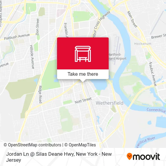 Jordan Ln @ Silas Deane Hwy map