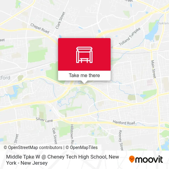 Middle Tpke W @ Cheney Tech High School map