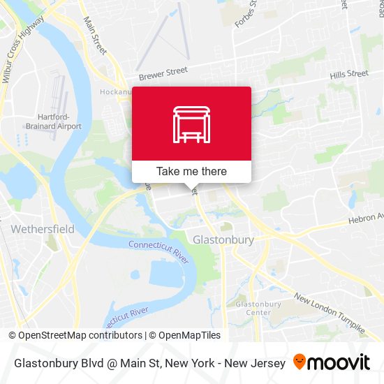 Mapa de Glastonbury Blvd @ Main St