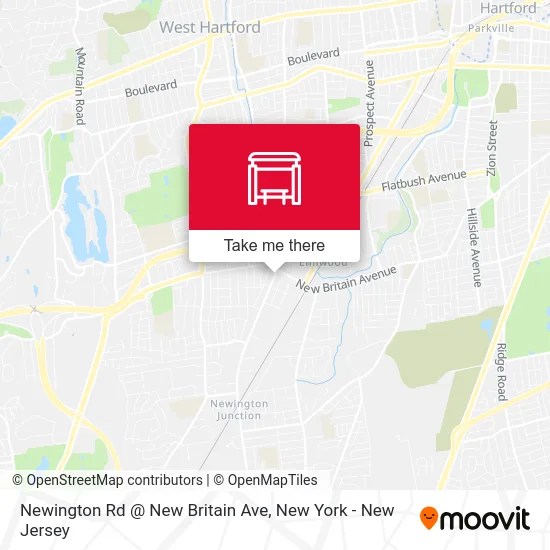 Newington Rd @ New Britain Ave map