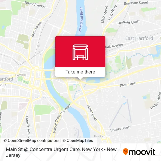 Main St @ Concentra Urgent Care map