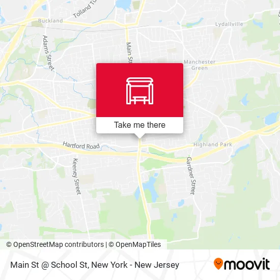 Main St @ School St map