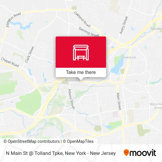 N Main St @ Tolland Tpke map