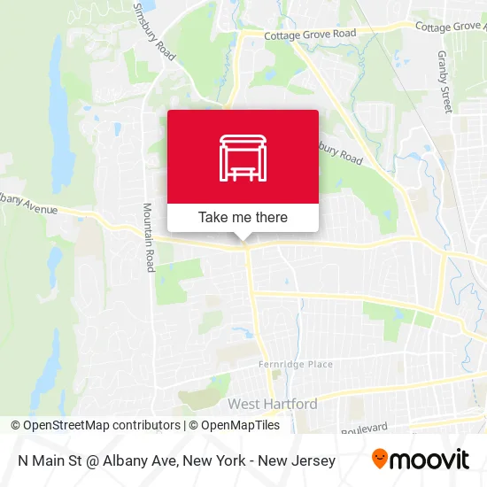 Mapa de N Main St @ Albany Ave