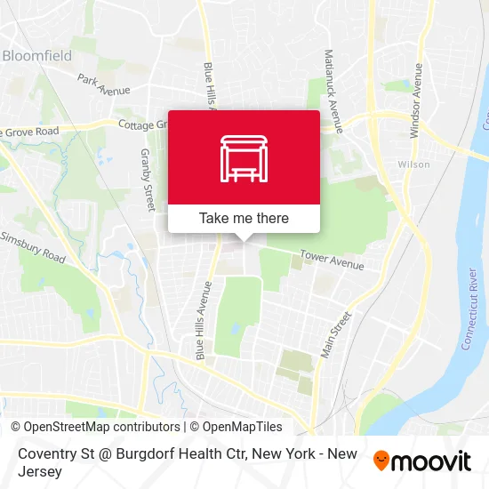 Coventry St @ Burgdorf Health Ctr map