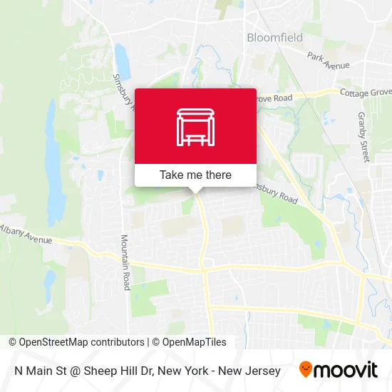 N Main St @ Sheep Hill Dr map