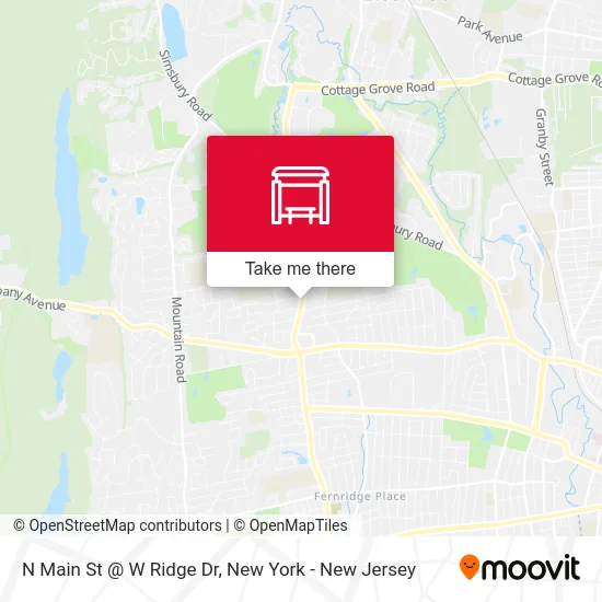 N Main St @ W Ridge Dr map