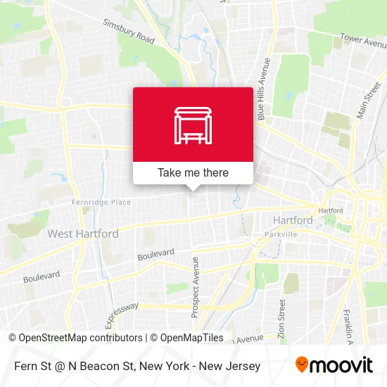 Fern St @ N Beacon St map