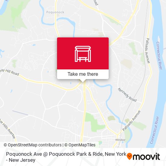 Poquonock Ave @ Poquonock Park & Ride map