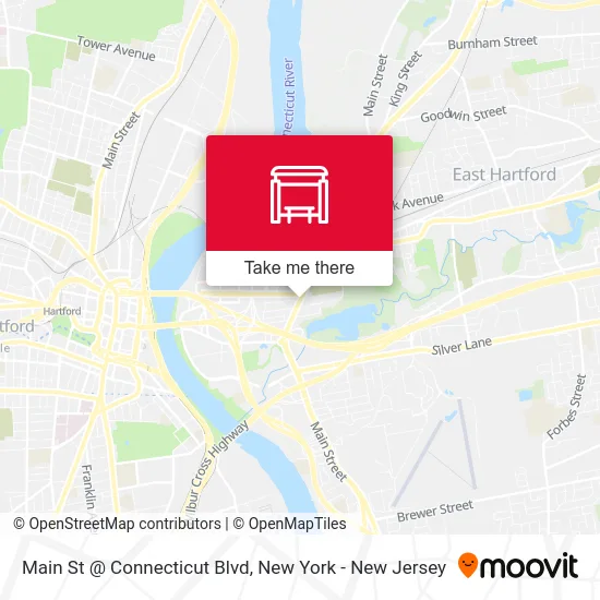 Main St @ Connecticut Blvd map