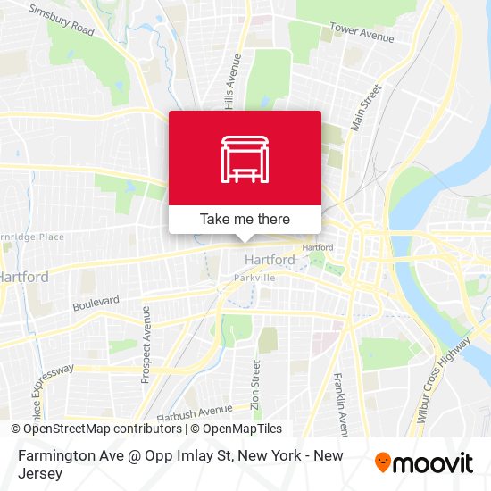 Farmington Ave @ Opp Imlay St map