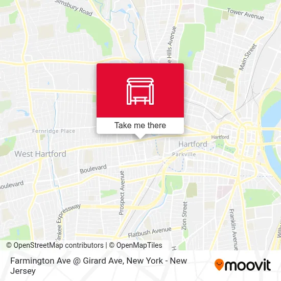 Farmington Ave @ Girard Ave map