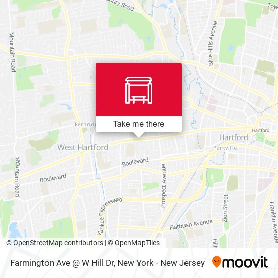 Farmington Ave @ W Hill Dr map