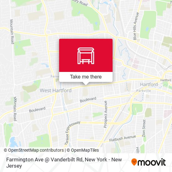 Mapa de Farmington Ave @ Vanderbilt Rd