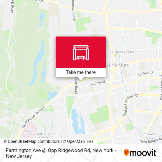 Farmington Ave @ Opp Ridgewood Rd map