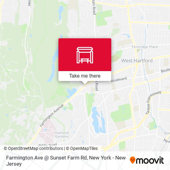 Farmington Ave @ Sunset Farm Rd map