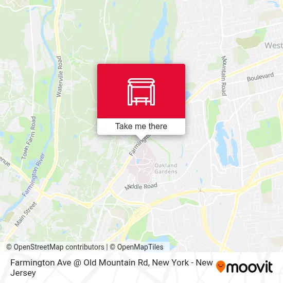Farmington Ave @ Old Mountain Rd map