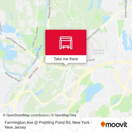 Farmington Ave @ Prattling Pond Rd map
