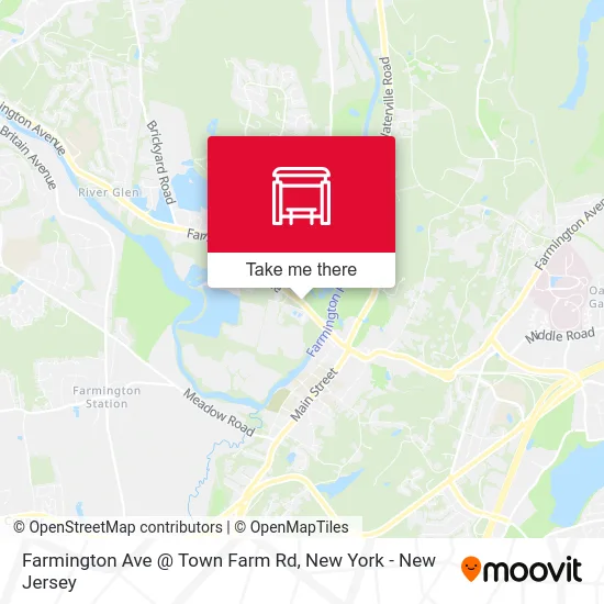 Farmington Ave @ Town Farm Rd map