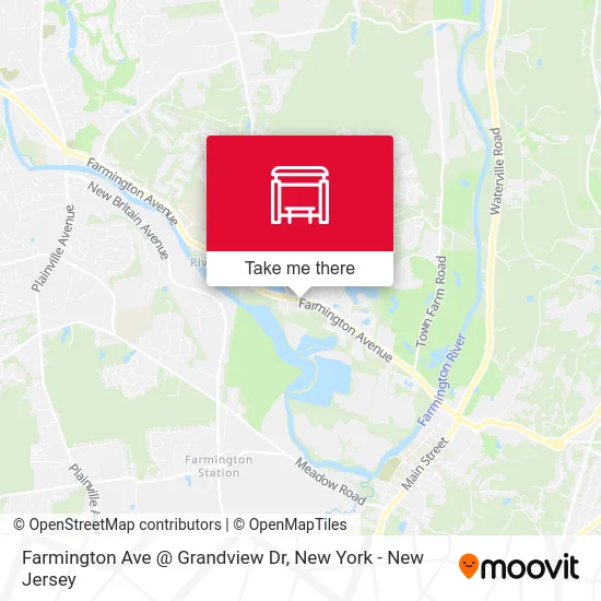Farmington Ave @ Grandview Dr map