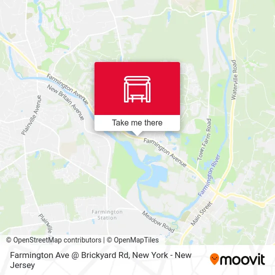 Farmington Ave @ Brickyard Rd map