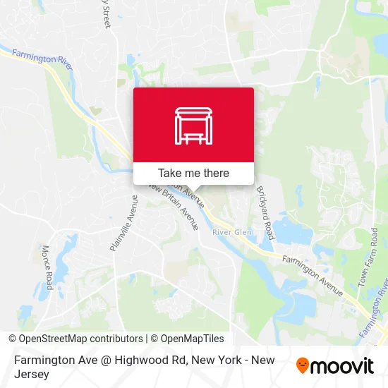Farmington Ave @ Highwood Rd map