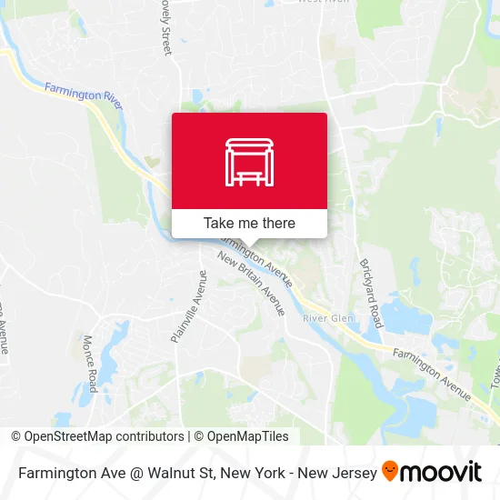 Farmington Ave @ Walnut St map