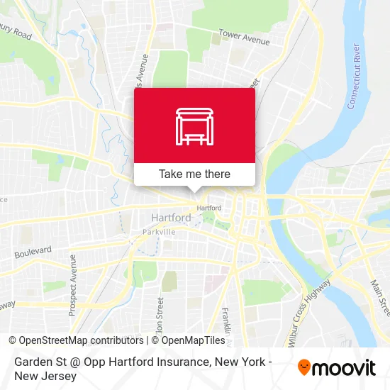Garden St @ Opp Hartford Insurance map