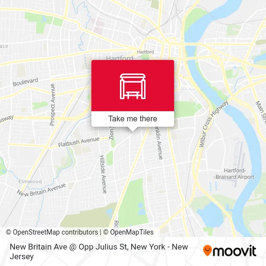 New Britain Ave @ Opp Julius St map