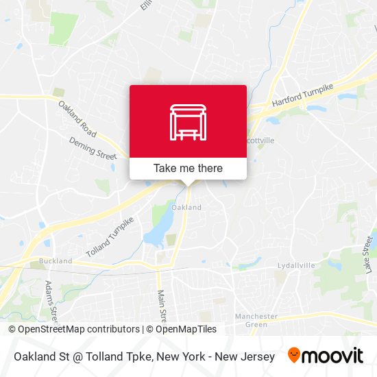 Oakland St @ Tolland Tpke map