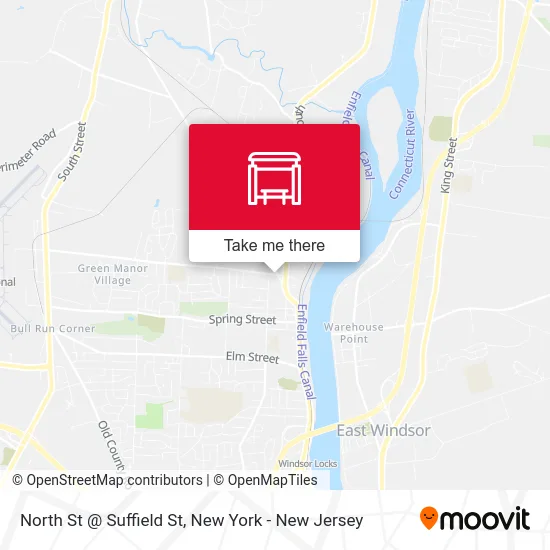 North St @ Suffield St map