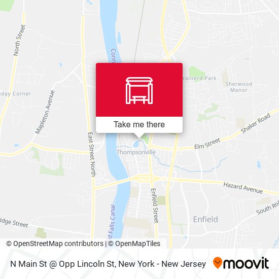 N Main St @ Opp Lincoln St map