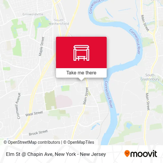 Elm St @ Chapin Ave map