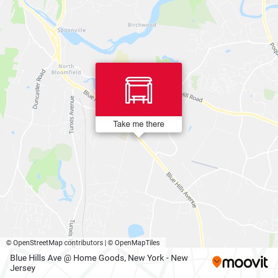 Blue Hills Ave @ Home Goods map