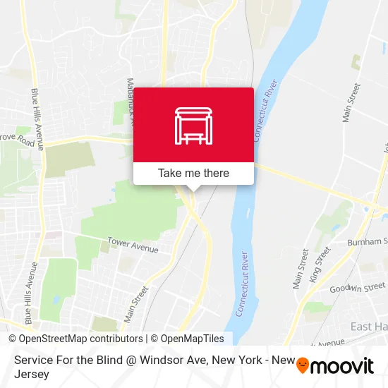 Service For the Blind @ Windsor Ave map