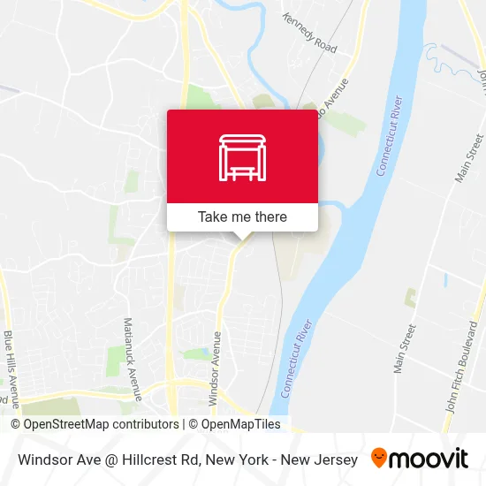 Windsor Ave @ Hillcrest Rd map