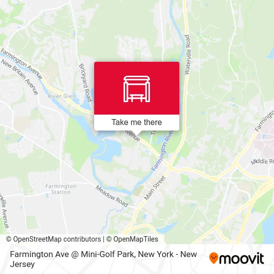 Farmington Ave @ Mini-Golf Park map