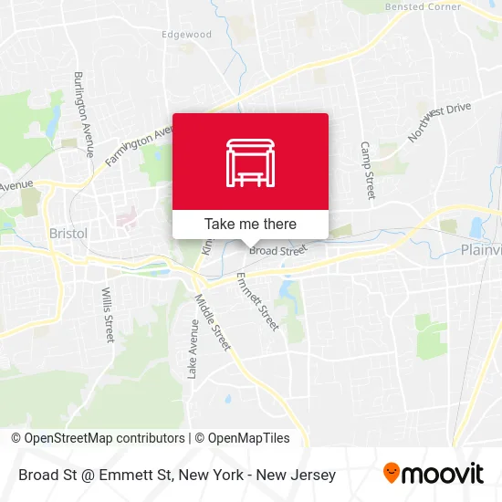 Broad St @ Emmett St map