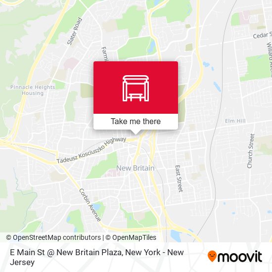 Mapa de E Main St @ New Britain Plaza