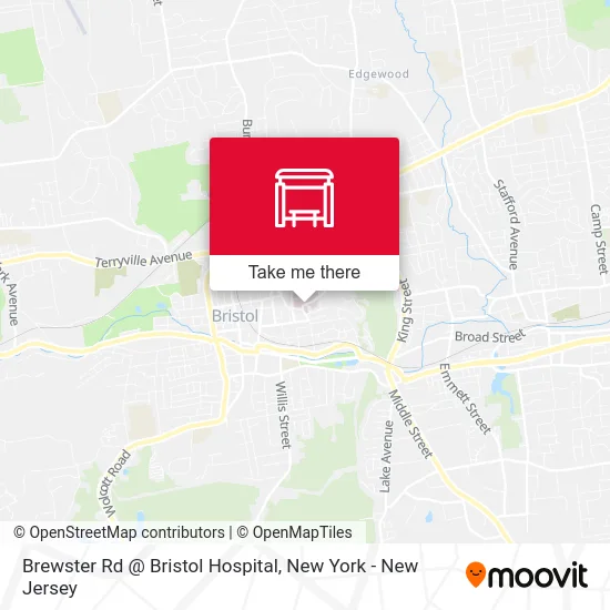 Brewster Rd @ Bristol Hospital map
