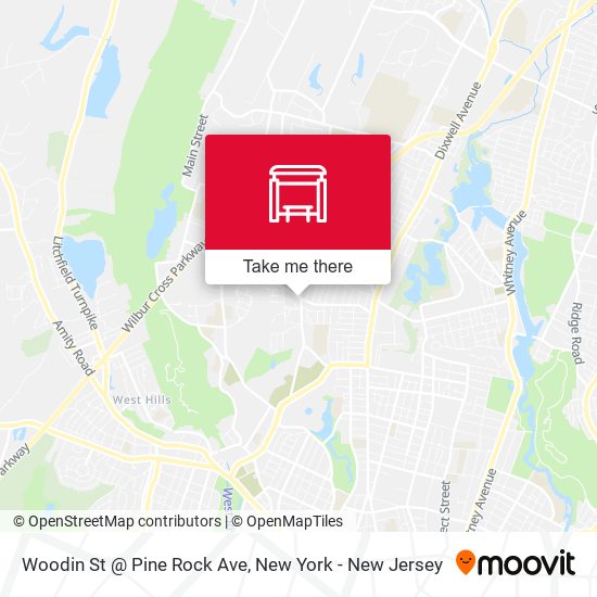 Woodin St @ Pine Rock Ave map