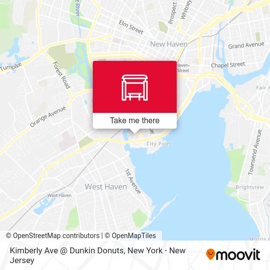 Kimberly Ave @ Dunkin Donuts map