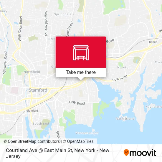 Courtland Ave @ East Main St map