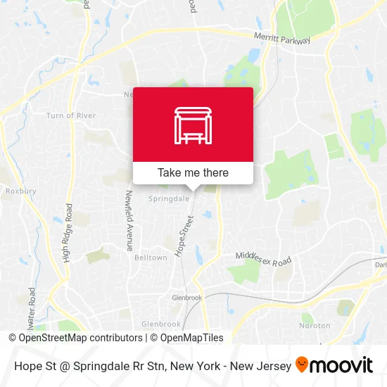 Hope St @ Springdale Rr Stn map