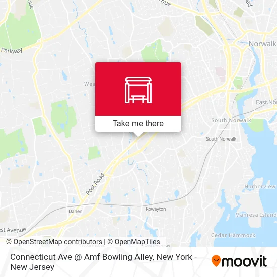 Connecticut Ave @ Amf Bowling Alley map