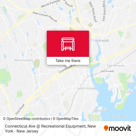 Connecticut Ave @ Recreational Equipment map