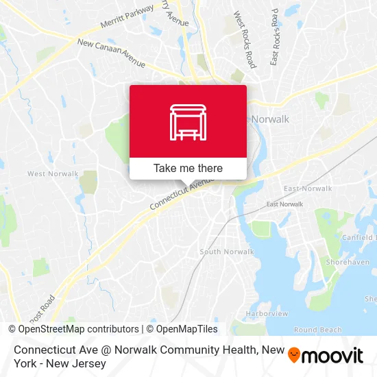 Connecticut Ave @ Norwalk Community Health map