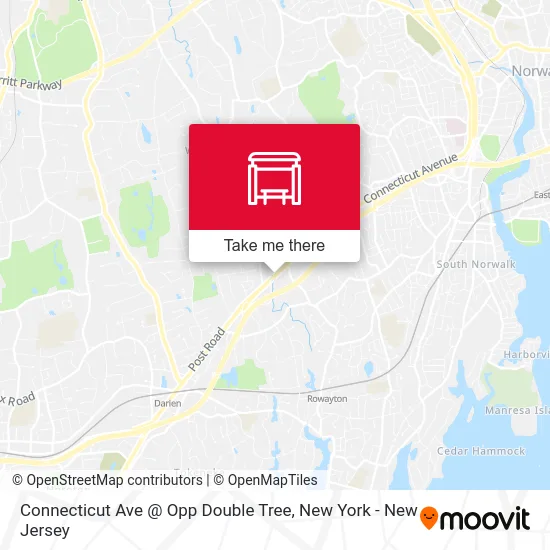 Connecticut Ave @ Opp Double Tree map