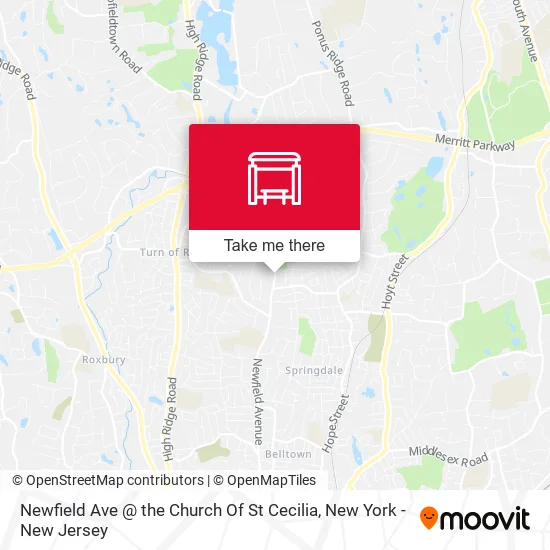 Mapa de Newfield Ave @ the Church Of St Cecilia